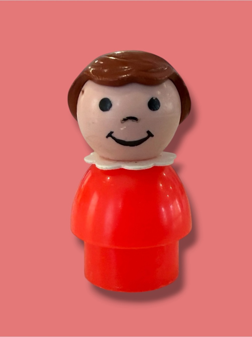 3 for $15 - Vintage Fisher Price Little People Brunette Girl in Red